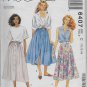 McCalls 6407 Women Skirts Button Front Side Seam Pockets Sizes 10,12,14