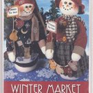 Snowmen Plush Felt Winter Market Mr & Mrs 30 inches Soft Doll Felt Hats Scarfs Jacket