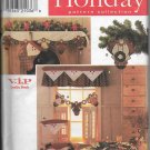 Simplicity 7914 Holiday Collection Santa Chair Cushion Mantel Angel Christmas Stocking