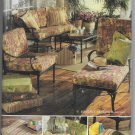 Butterick 4759 Patio Decor Cushions Pillow Cover Rug Border Sewing Pattern Waverly