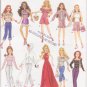 Simplicity 4702 Fashion Dolls Clothes for 11 1/2 inches doll Original Sewing Pattern