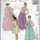 McCalls 2151 Prom Grad Evening Dresses, Three Lengths and Stole Sizes 12 14 16