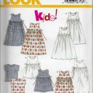 New Look 6493 Children Dresses, Jumpers, Tops, Kids Play Outfits Sizes 4 to 9