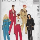 McCalls 8466 Women Jackets Tops Pull-On Pants Sizes 16-18-20 Original Sewing Pattern