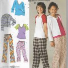 Girls Boys Sizes 8 to 16  Pants Sweatshirt Tops Mix and Match Simplicity 2772 Sewing Pattern