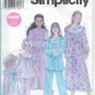 Girls Nightgowns Pajamas Sizes 7 to 14 Simplicity 5382 Original Sewing Pattern Factory Folded