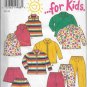 New Look 6623 Kids Sport Tops Bottoms Shorts Sizes 4 to 10 Original Sewing Pattern FF