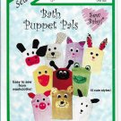Bath Puppet Pals Washcloths Cows Dogs Cats Rabbits  Sew Baby F884 Pattern Easy Sew