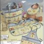 Simplicity 4597 Garden Accessories Apron Tote Bag Visor Hat Original Sewing Pattern FF