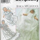Simplicity 9378 Babies Christening Gowns Slips and Bonnets, Original Sewing Pattern