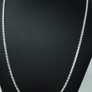 .925 Sterling Silver 2.9mm Rope Chain Link Necklace, 18 Inches .925 Sterling Silver 2.9mm Rope Chain Link Necklace, 18 Inches