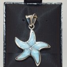 Natural Grade 1 Larimar Starfish Pendant Natural Grade 1 Larimar Starfish Pendant