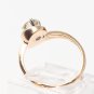 Moissanite Swirl Ring, Size 6