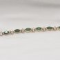Chrome Diopside and Diamond Bracelet