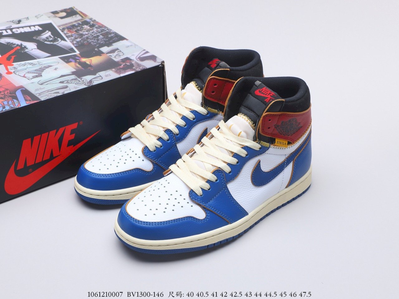 Air Jordan 1 Retro High Union Los Angeles Blue Toe