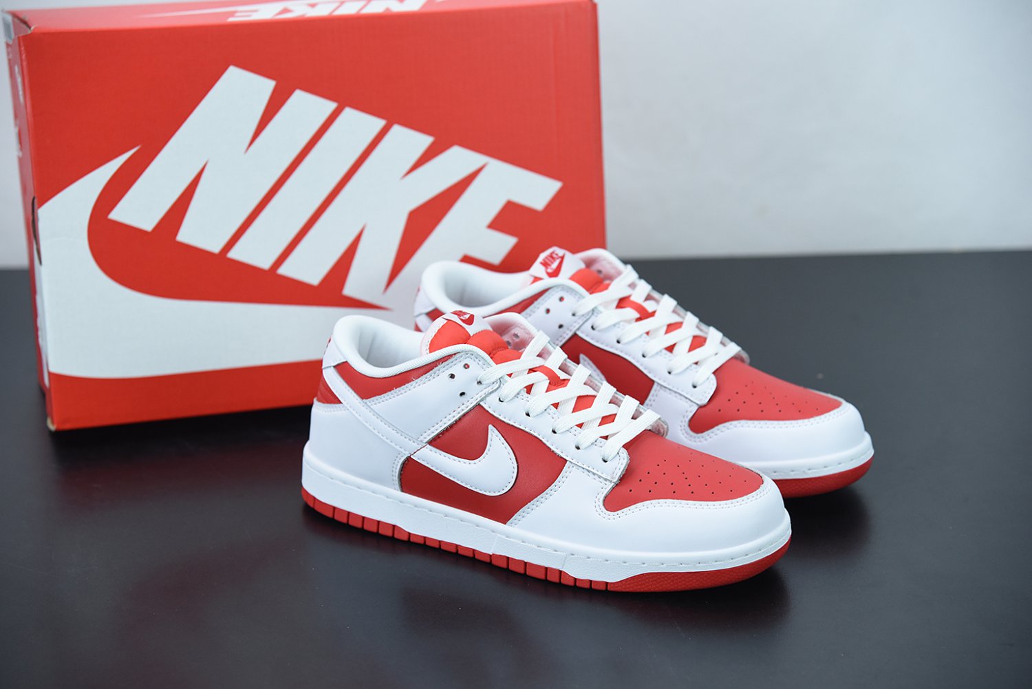 Nike Dunk Low White University Red