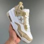 Jordan 4 Monogram White Khaki