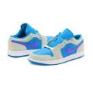 Jordan 1 Low Aquatone Psychic Celestial Gold Blue