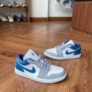 Jordan 1 Low LA Dodgers Stealth Grey French Blue