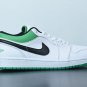 Jordan 1 Low White Lucky Green Black