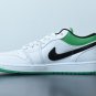 Jordan 1 Low White Lucky Green Black