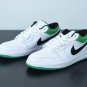 Jordan 1 Low White Lucky Green Black