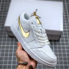 Jordan 1 Low White Metallic Gold
