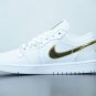 Jordan 1 Low White Metallic Gold