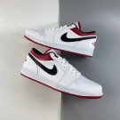Jordan 1 Low White University Red Black
