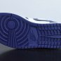 Jordan 1 Low White With Navy Blue & Purple