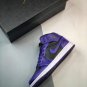 Jordan 1 Mid Purple Black