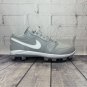 Jordan 1 Retro Grey White Baseball Softball Cleats Shoes CJ8524-003