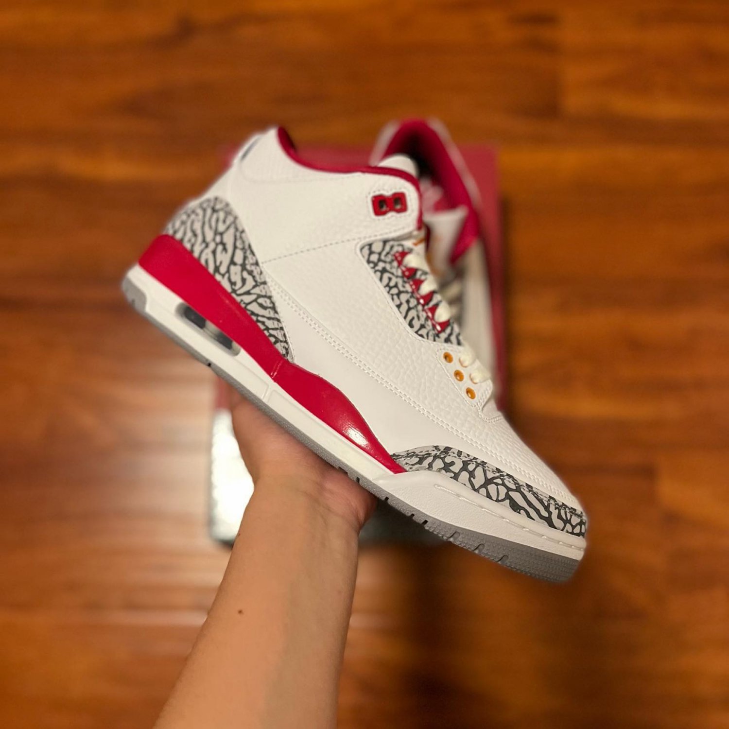 Jordan 3 Cardinal Red