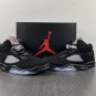 Jordan 5 Retro Black Metallic Sneakers 845035-003