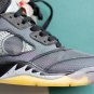 Jordan 5 Retro Off-White Black MUSLIN-FIRE Red
