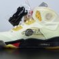 Jordan 5 Retro Off-White Sail FIRE RED DH8565-100