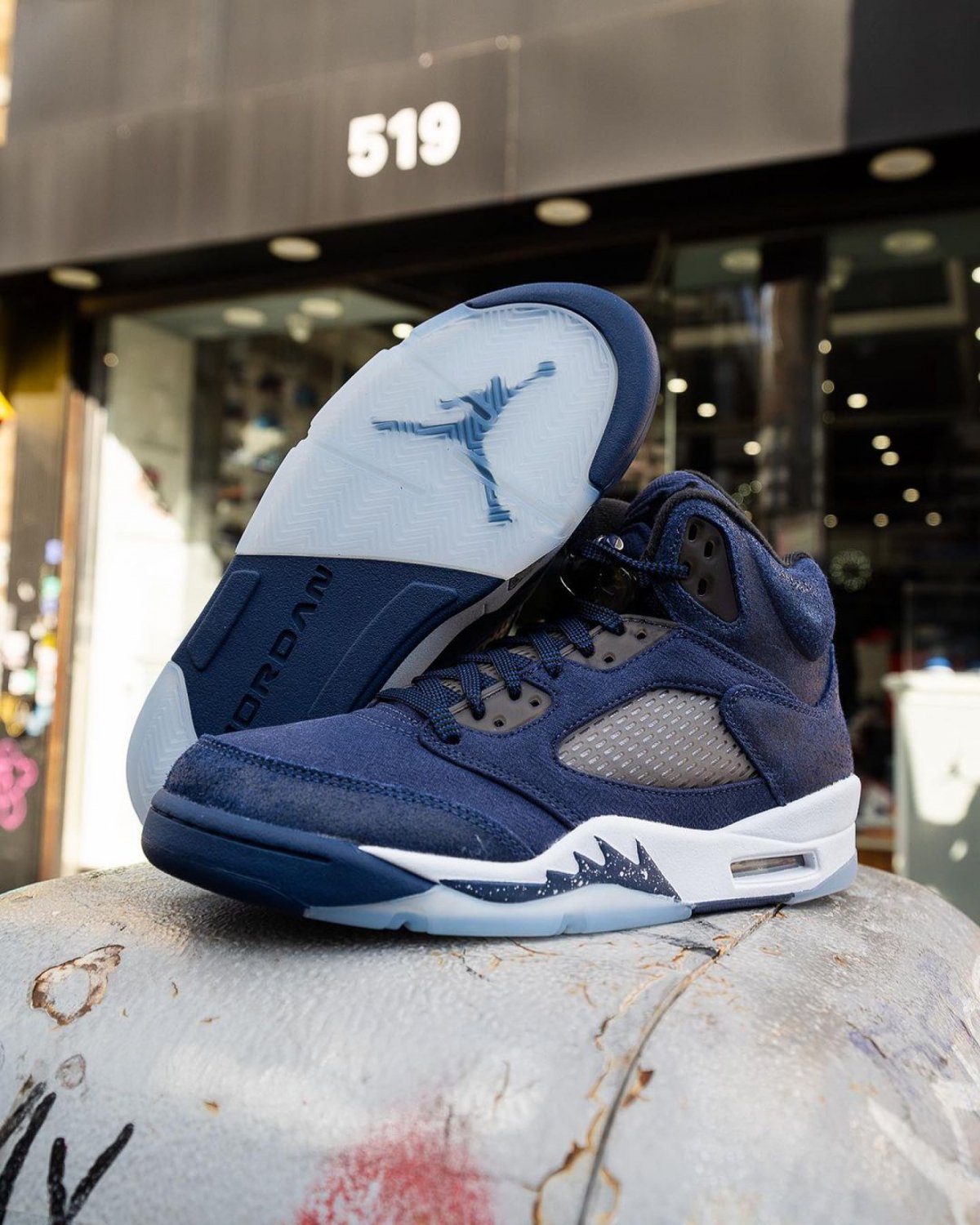 Jordan Retro 5 &acirc;��Georgetown&acirc;��