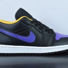 NIKE JORDAN 1 LOW DARK CONCORD AND YELLOW