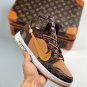 Off White X Air Jordan 1 Brown Custom