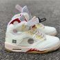 OW X Air Jordan 5 Sail