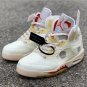 OW X Air Jordan 5 Sail
