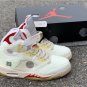OW X Air Jordan 5 Sail