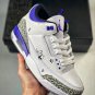 Panda Custom x Air Jordan 3 White-Black-Dark Iris