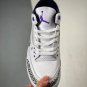 Panda Custom x Air Jordan 3 White-Black-Dark Iris