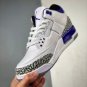 Panda Custom x Air Jordan 3 White-Black-Dark Iris