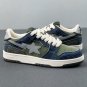 A Bathing Ape Bape Sta Low Olive Blue