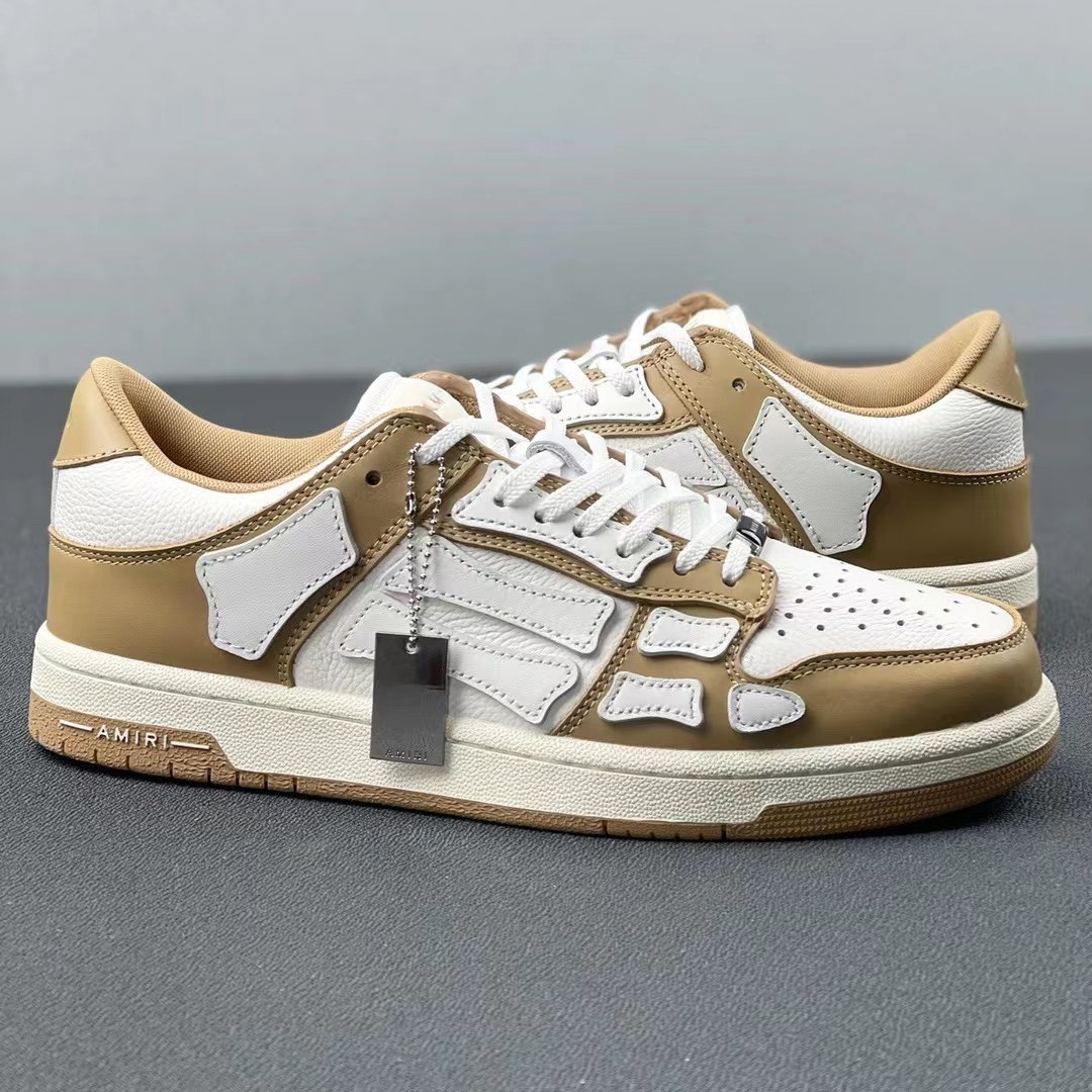 Amiri Skel Top Low Brown White