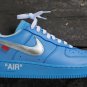 Force 1 Low Off-White MCA University Blue Chrome &Atilde;�&Acirc;&iexcl;Swoosh&Atilde;�&Acirc;&iexcl;