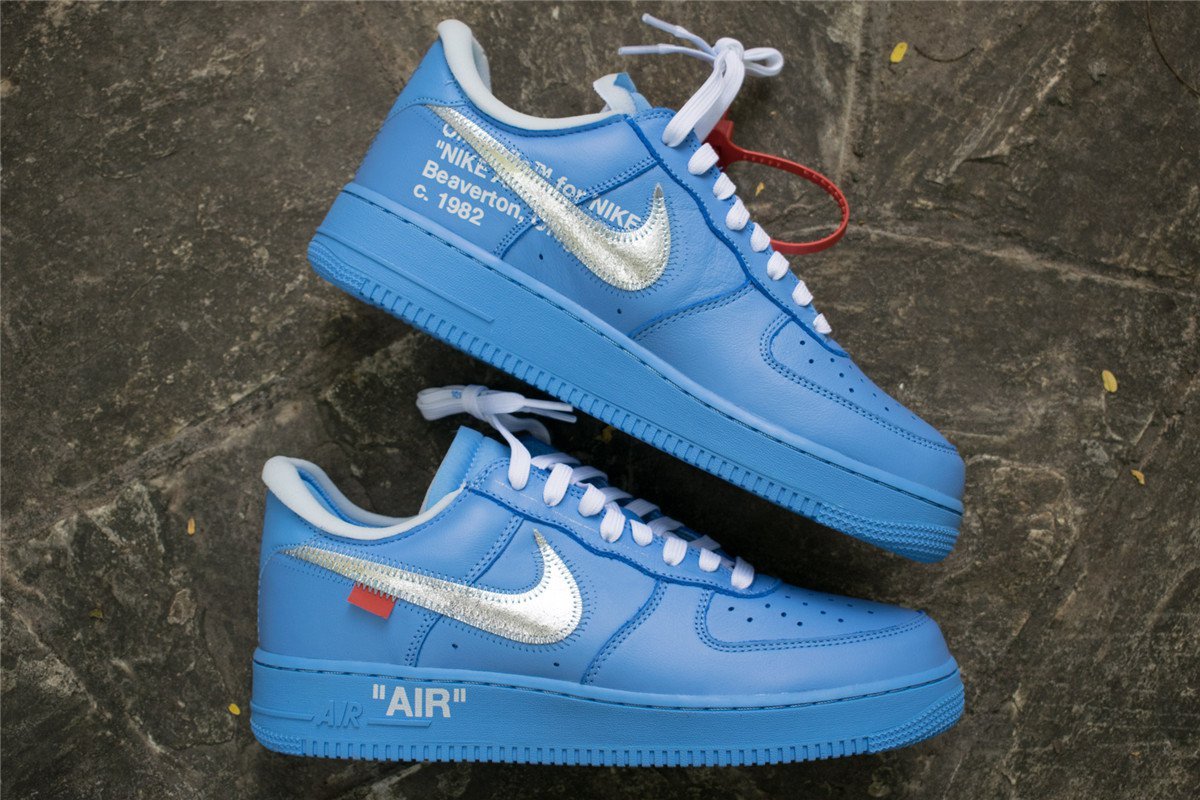 Force 1 Low Off-White MCA University Blue_1