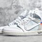 Men's Mens Wmns Jordan 1 Retro High Off-White White Sneakers_2